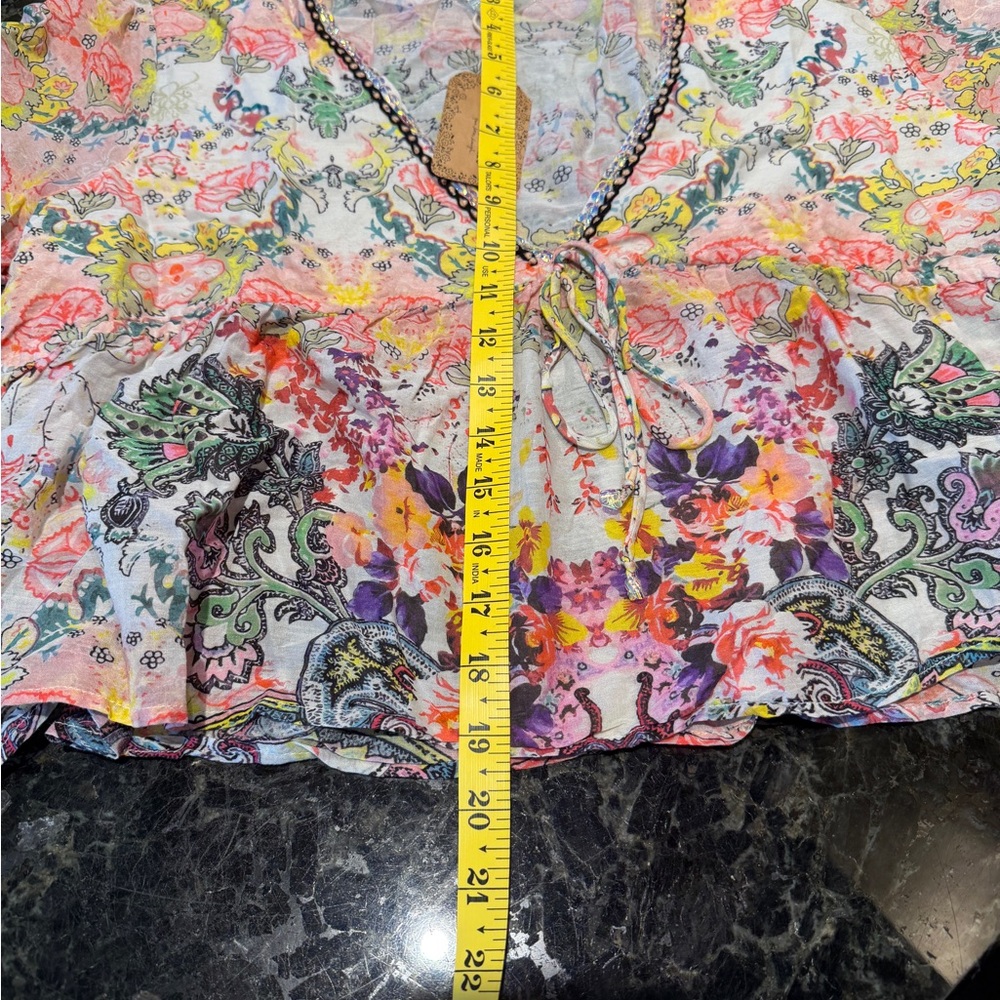 NATURAL LIFE Multicolor Floral Blouse - Picture 7 of 9